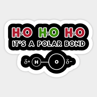 HO HO HO funny Christmas Geeky Science Meme Sticker